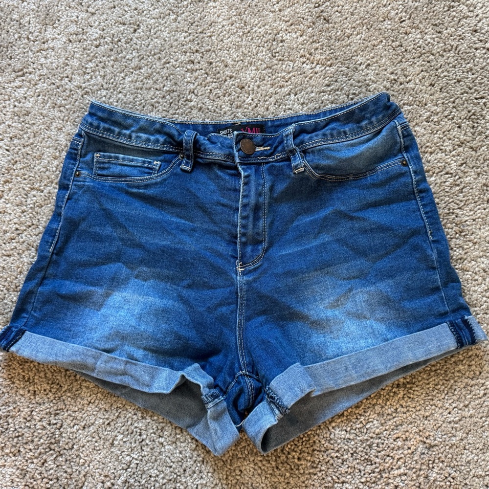 Faded Jean Shorts